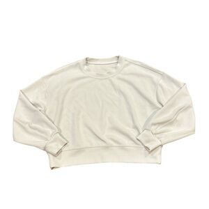 Lululemon Size 6 Softstream Perfectly Oversized Cropped Crew Neck Sweatshirt